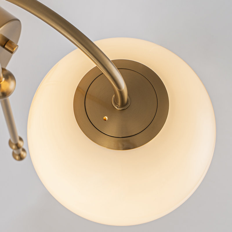 1-Light Mid-Century Modern Globe Wall Sconce