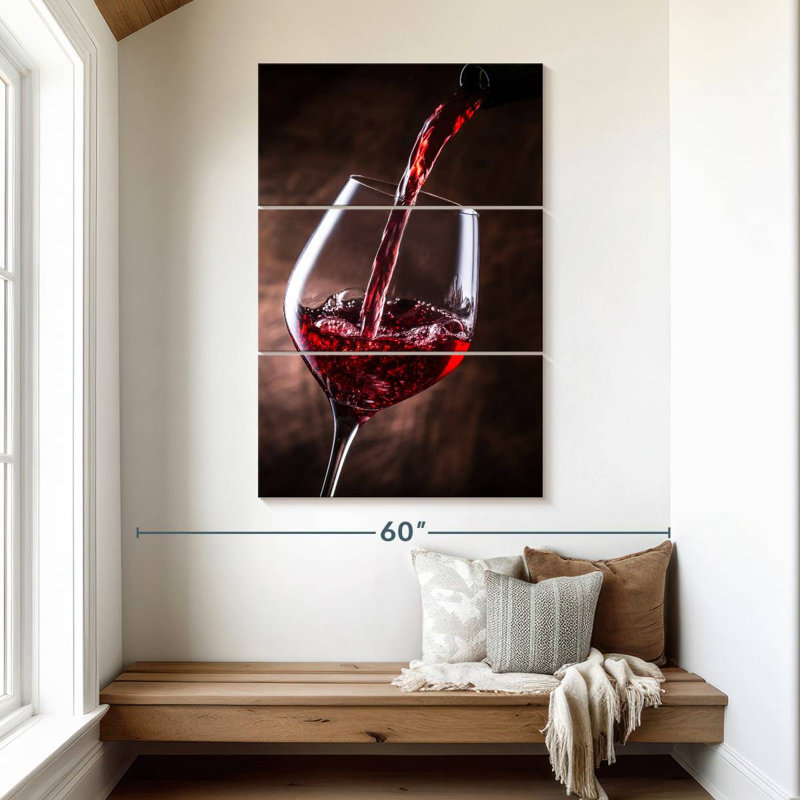 Yarlin Classic Red Wine, 50" H x 32" W
