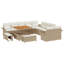 141cm Wide Patio Sofa with Cushions