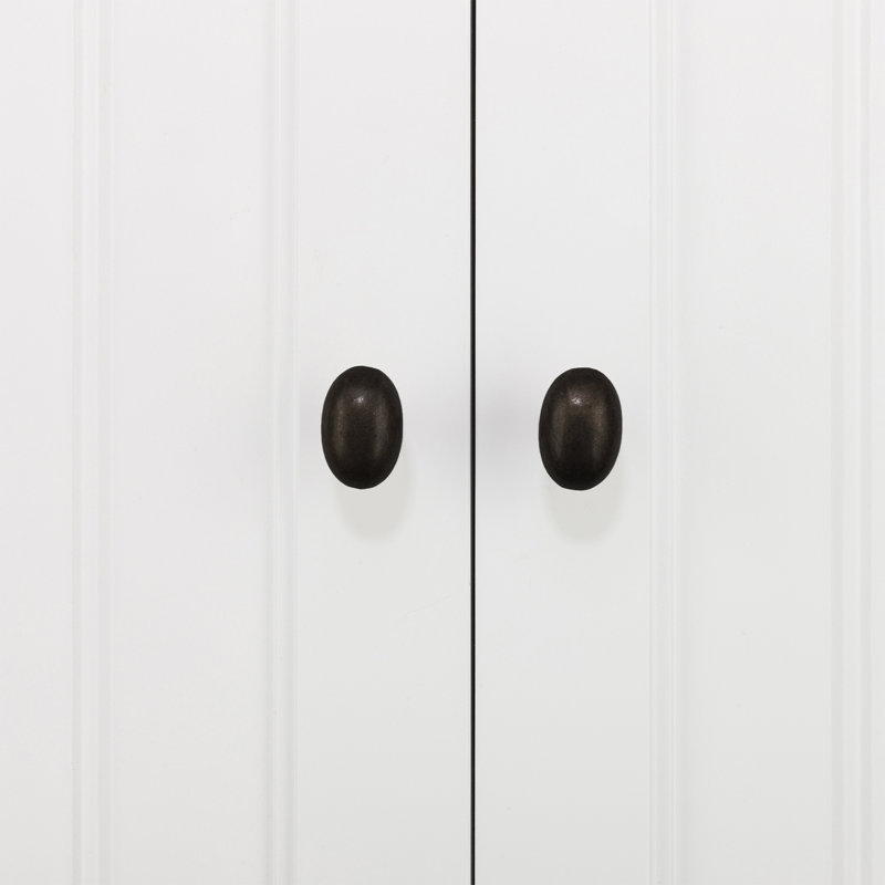 Solid Wood Rectangle Accent Cabinet