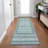 Machine Washable Indoor/Outdoor Xhevrie Teal Rug-1619263972