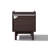 23.1" H Modern Nightstand with Drawers and Faux Marble Top