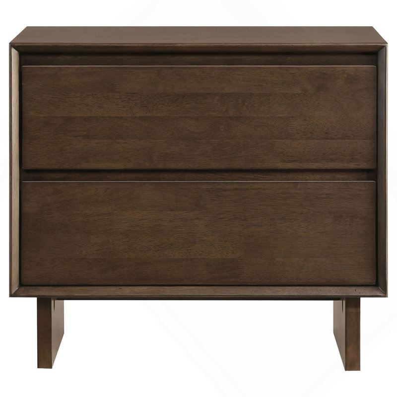 Table de chevet 2 tiroirs Hemlock