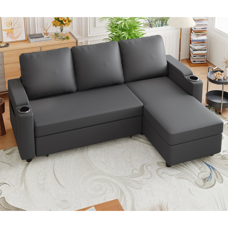 3 Seater Leather Sofa Bed