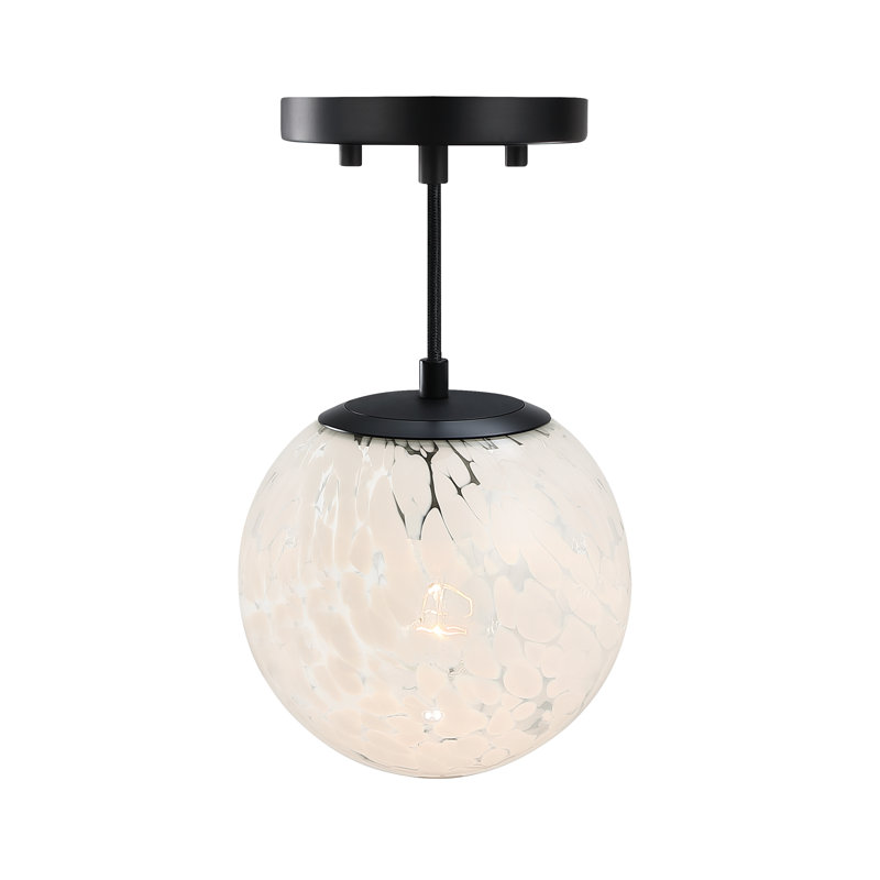 Glass Semi Flush Mount