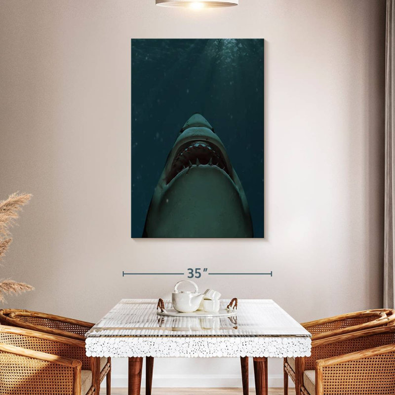 Brampt Jaws Of Great White Shark, 48" H x 32" W