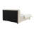 Beige Chenille Bed w/Storage (Mattress Included)