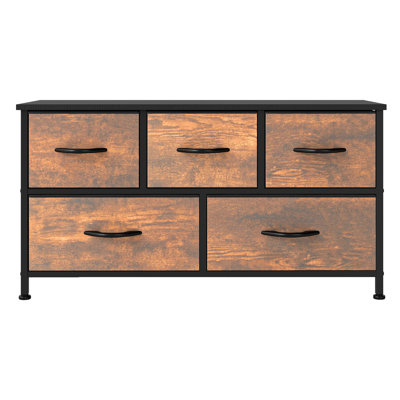 Kathiria 39.4"W 5 Drawer Small Dresser by 17 Stories
