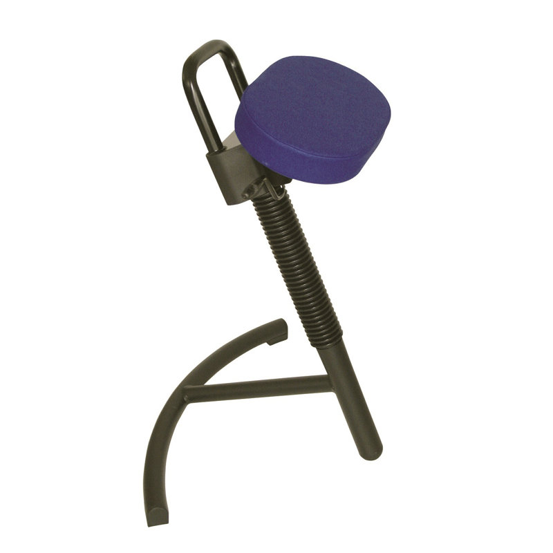 Kidwell Adjustable Height Ergonomic Active Stool, Atoll blue