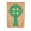 Lin à 2 côtés 18 x 13 po celtique cross drapeau de jardin