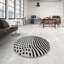 Tapis noir/blanc contemporain-1434286971