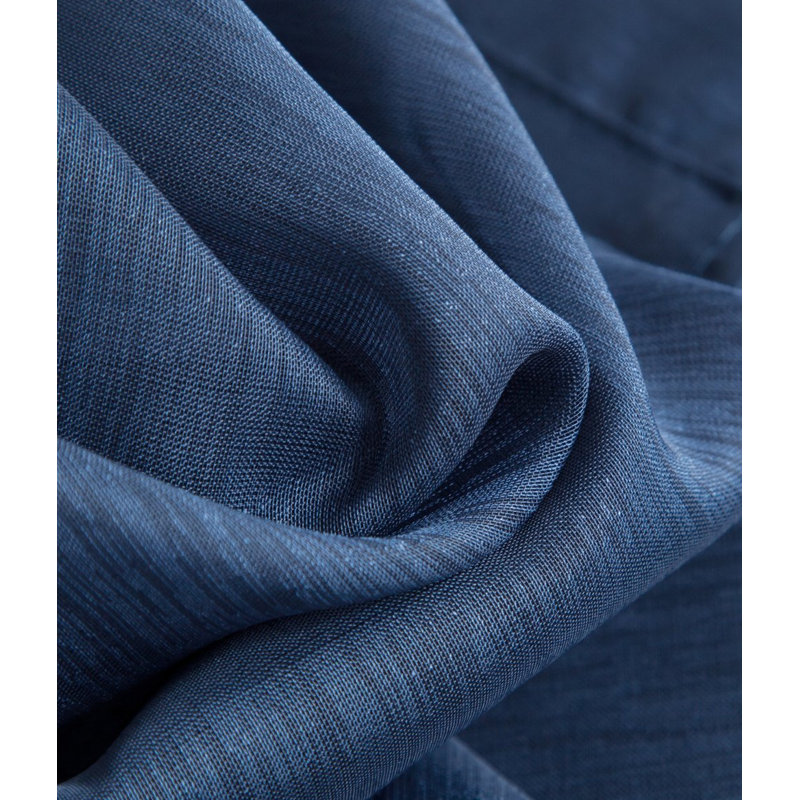 Carmille Semi-Sheer Grommet Curtain Panels, 54" W x 84" L, Navy Blue