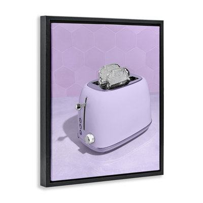Disco Toast sur cadre flottant mauve, design par Lish Creative