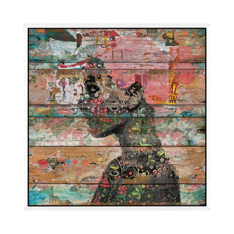 Inner Nature (Profile Of Woman) 1 Piece Wall Art on Canvas, 45.72 cm H x 45.72 cm W, White Floater Framed