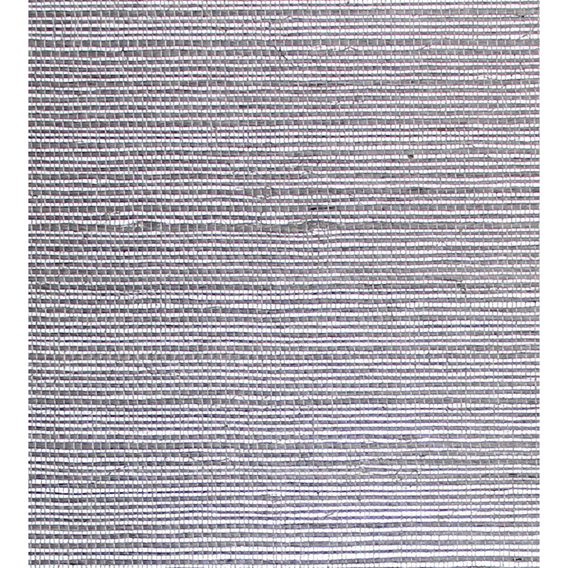 Essential Grasscloths Metallic Wallpaper Roll, Silver