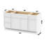 Base de meuble-lavabo simple 66 po seulement-98706218