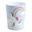 Unicorn And Rainbow Plastic Open Waste Basket - 1.56 Gallons