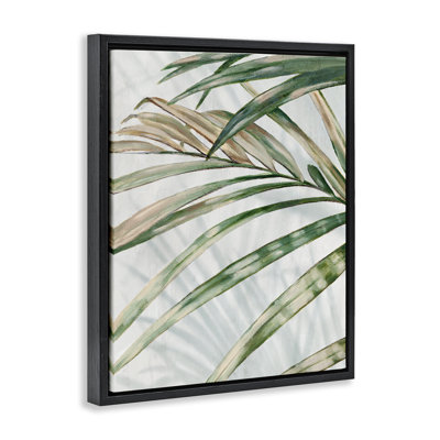 Cadre flottant Frond Impression Leaves, design par Alex Black
