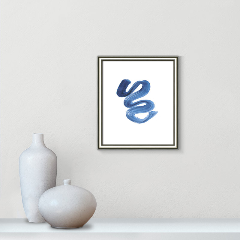«Coppola Slinky Indigo II» par Filippo Ioco - reproduction d'art, H 15 po x l 13 po x P 0,88 po, Papier avec cadre argenté