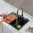 Stainless Steel Sink With Knife Holder