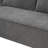 111.5"W L-Shaped Chenille Couch,No Assembly Require-664381175