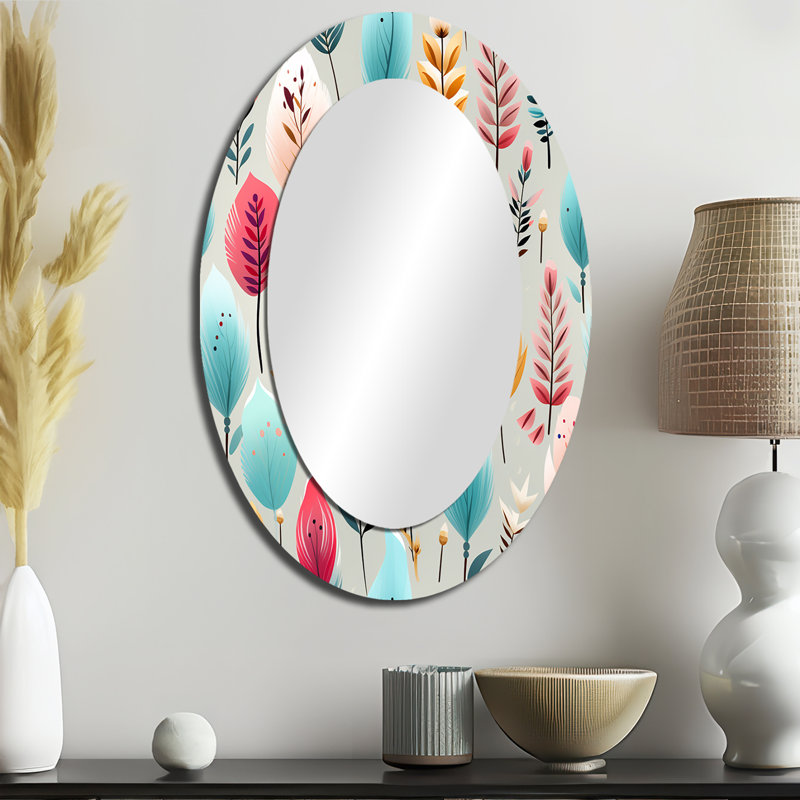 Miroir mural ovale pastel, 36 po x 24 po