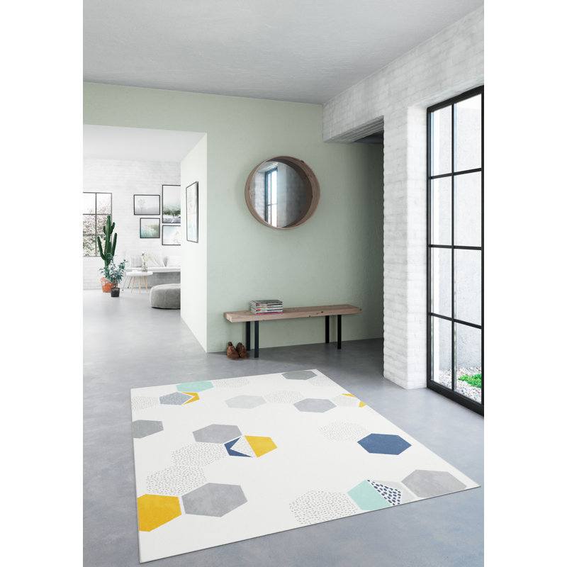 Virpi Geometric Area Rug, Rectangle 120 x 170cm