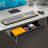 16 Inch DARK Under Desk Mounted Sliding Pull-Out Drawer Storage Organizer For Sit Stand Workstation Pull-Out Drawer