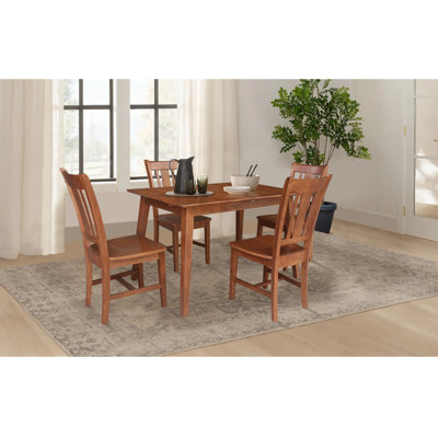 Lola Solid Wood Butterfly Extension Dining Set