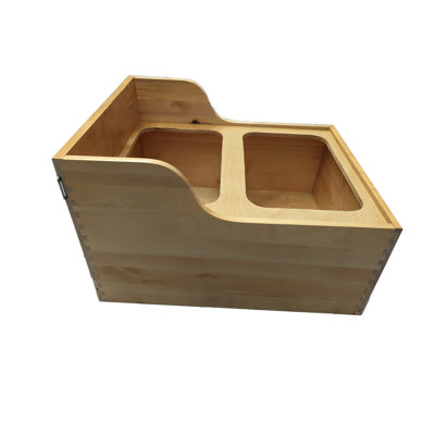 14-Inch Double Pull-Out Trash Bin Drawer for Kitchen Cabinets