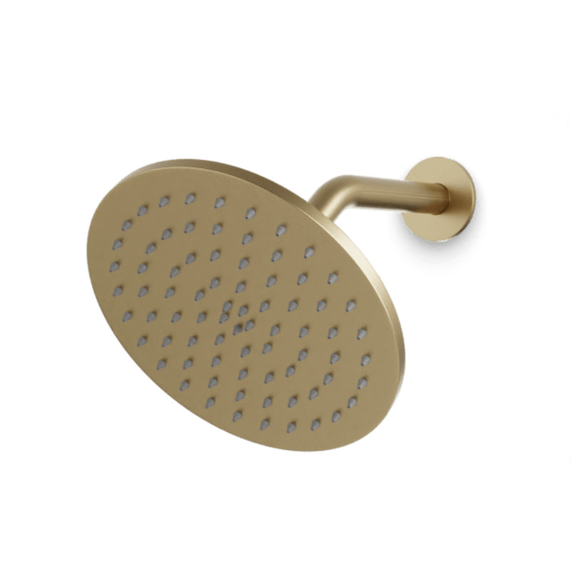 Rain Shower Head 1.8 GPM GPM, Satin Brass