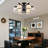 Indars 6 - Light Glass Semi Flush Mount Ceiling Light 