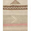 Tapis rectangulaire unique 5 pi 5 po x 9 pi 4 po années 1940 en brun clair / terre cuite / ivoire