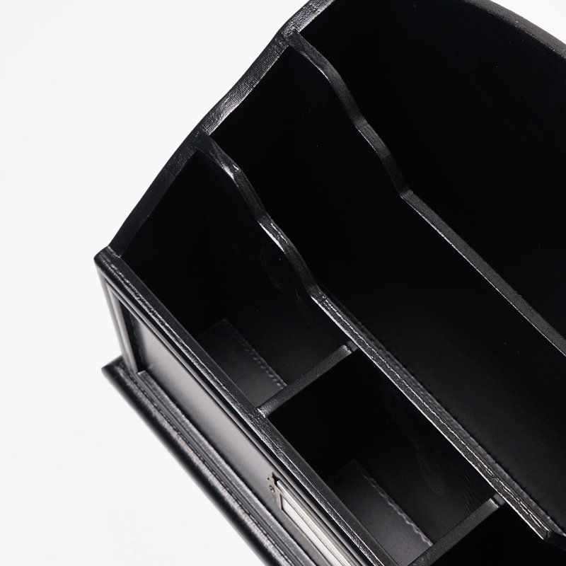 Classeur de bureau à 3 niveaux Danetta, Noir