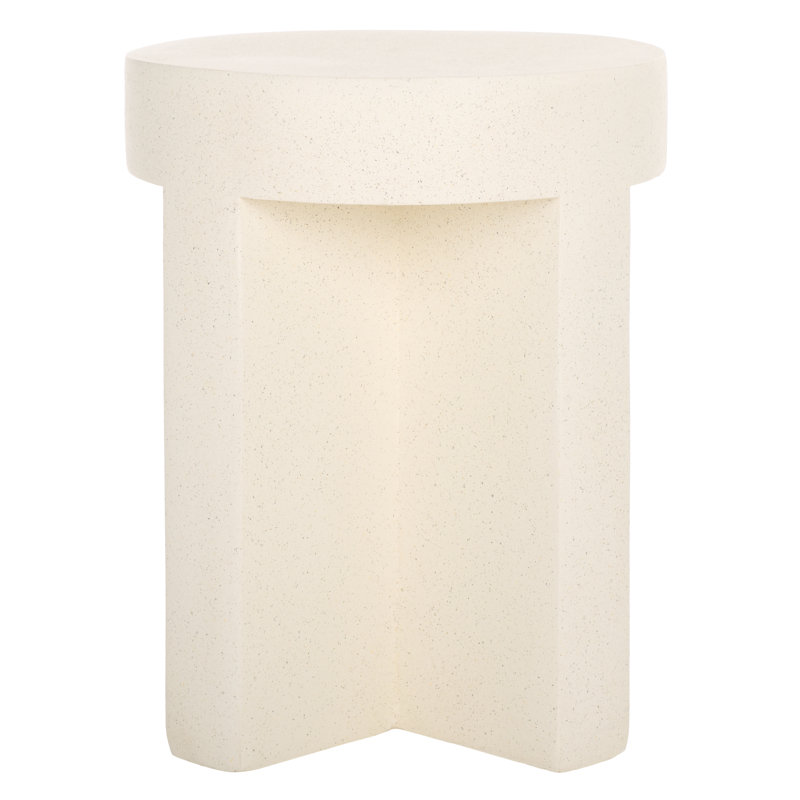 Table d'appoint Aldrich, Blanc