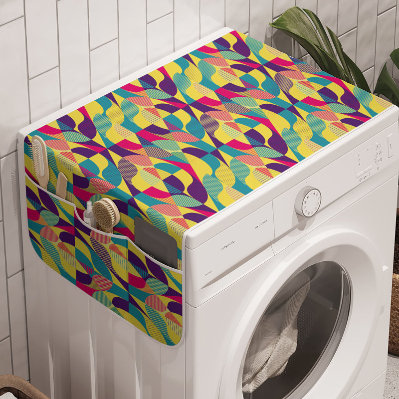 Paquet de 2 boîtes à linge East Urban Home Abstract de 47 po x 18,5 po