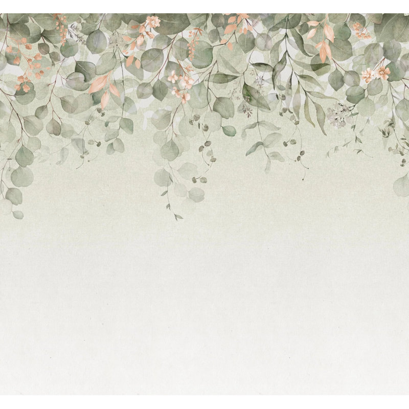 Superfresco Easy Botanical Cascade Print To Order Fixed Size 2.8m x 3m Mural, Green