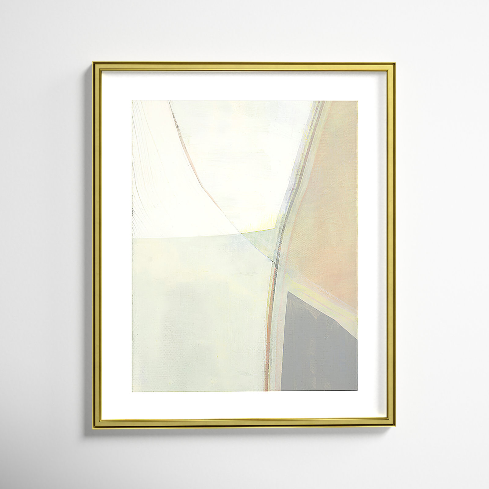 In Neutral II - Painting Print, Gold Framed Paper, 25.5" H x 21.5" W x 0.88" D
