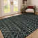 Linear Geometry Plush Area Rug – Modern Textured Accent with Non-Slip Base