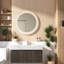 Meuble-lavabo flottant moderne avec lavabo, blanc de Carrare et design espresso