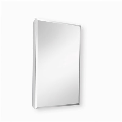 Pharmacie 15 po x 26 po avec miroir Aluminium