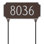 Double Sided Lawn Princeton Address Sign Plaque with Stakes