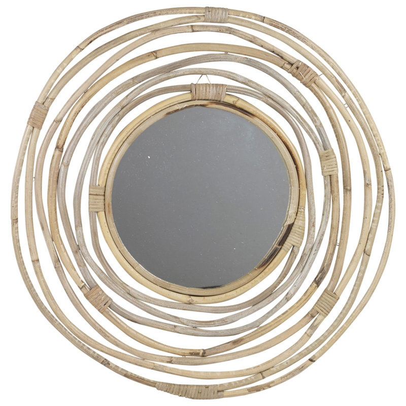 Gelston Wood Flat Wall Mirror