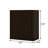32" Espresso Solid Wood Shaker Style Double Door Linen Cabinet