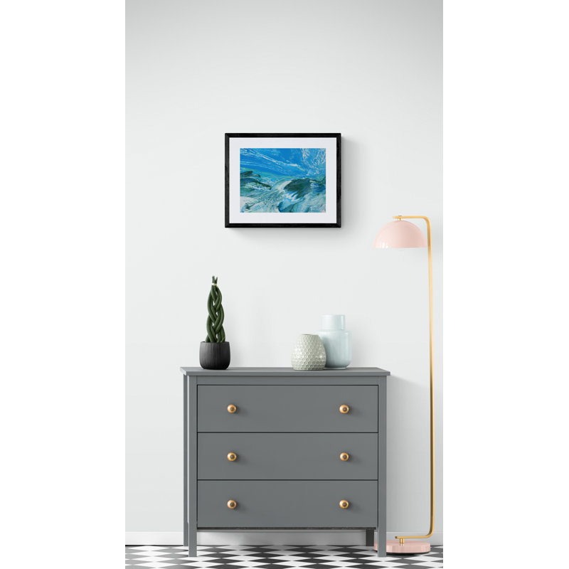 WEST COAST Print by Will Birdwell, Black Framed Paper, 17.25" H x 21.25" W