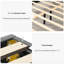 Structure de lit avec rangement en lin - solide, sans sommier tapissier, gris carbone, avec rangement moderne et stable-2144521843