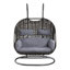 Chaise suspendue en osier et tissu Vasant