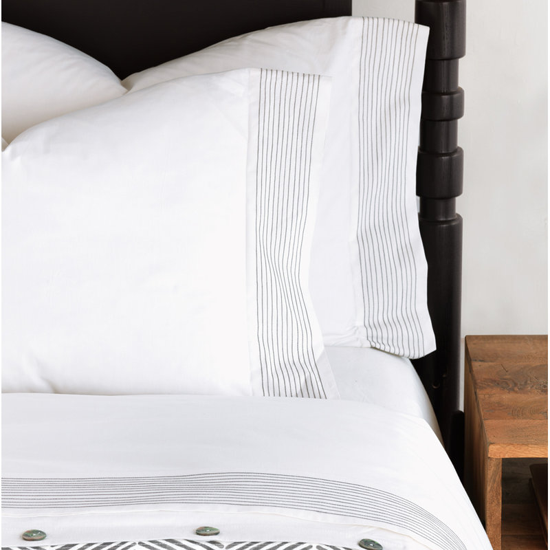 Ensemble de draps en percale de coton de qualité égyptienne à densité de tissage 200 fils Orson