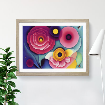 Abstract Carnation Flowers - Framed Print