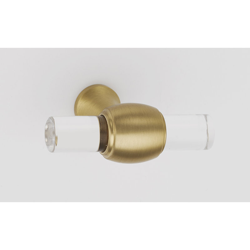 Royale Bar Knob, Satin Brass
